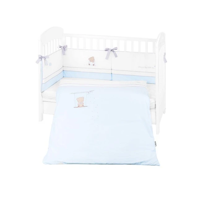Бебешки спален комплект с бродерия 2 части EU style 60/120 Dream Big Blue