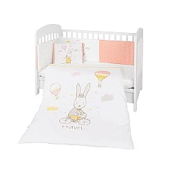 Бебешки спален комплект 6 части 70/140 Rabbits in Love