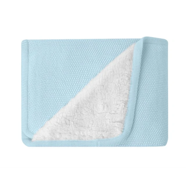 Dream Big Blue Sherpa Knitted Blanket