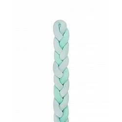 Knitted plush ring 180cm 3 braids (12cm) Mint