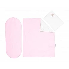 Бебешки спален комплект за количка 6 части Dream Big Pink