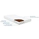 CocoCraft Premium Mattress 60x120x15cm Elephants Pink