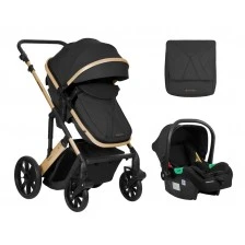 Combined stroller 3 in 1 with transfer seat Darling Black 2024