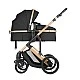 Combined stroller 3 in 1 with transfer seat Darling Black 2024