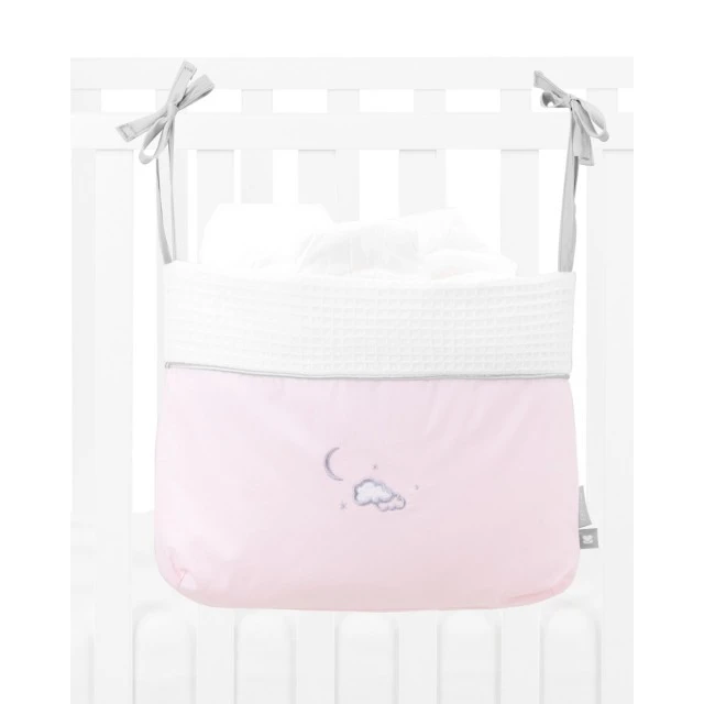 Кош за памперси с връзки Dream Big Pink