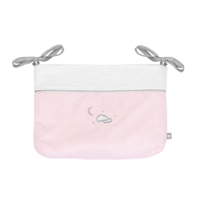 Кош за памперси с връзки Dream Big Pink