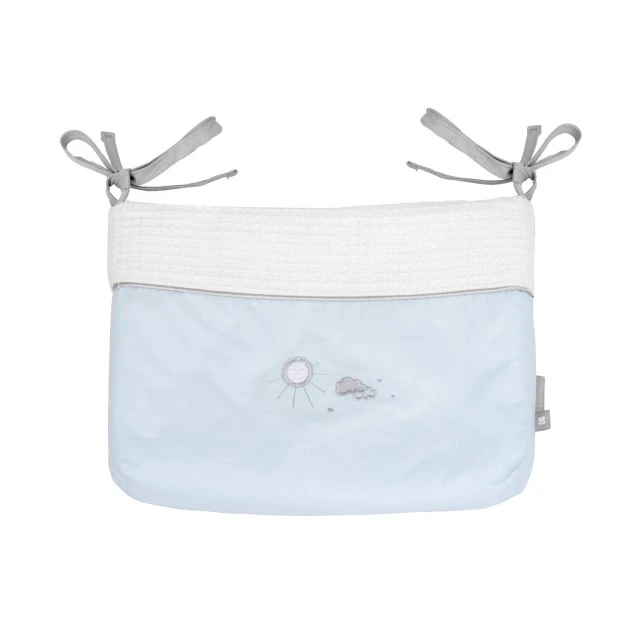 Nappy bin with ties Dream Big Blue