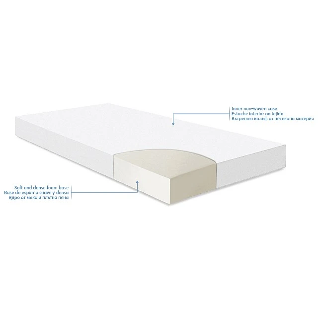 Extra Comfort mattress 60x120x8cm Bear Pink