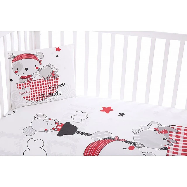Pirates 3-piece baby bedroom set