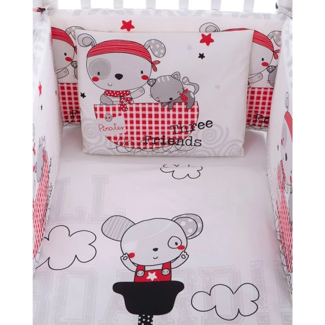 Baby bedding set 6 pieces 60/120 Pirates