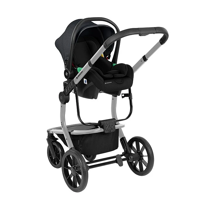 Комбинирана количка 3в1 с твърд кош Irene Dark Grey 2024