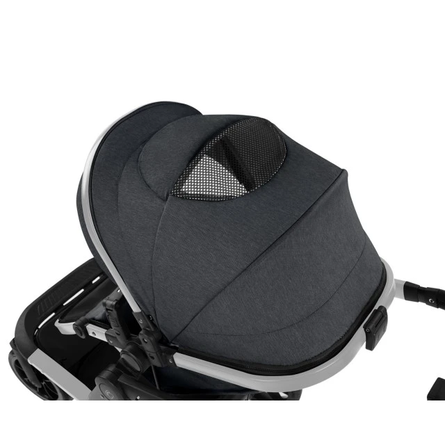 Комбинирана количка 3в1 с твърд кош Irene Dark Grey 2024