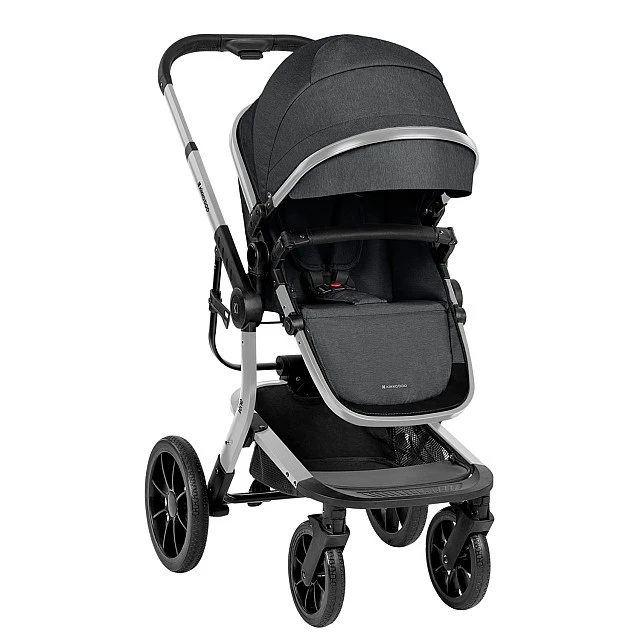 Комбинирана количка 3в1 с твърд кош Irene Dark Grey 2024
