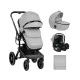 Комбинирана количка 3в1 с твърд кош Irene Light Grey 2024