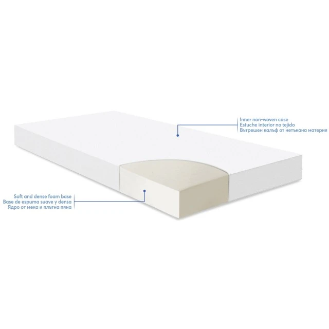 Fantasia Plus mattress 60x120x8cm Clouds Peach