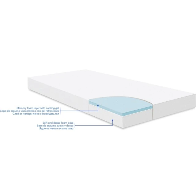 Memory Comfort Cool gel mattress 70x140x12cm Bear Beige