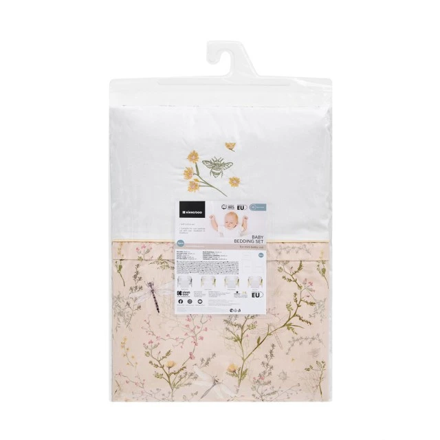Бебешки спален комплект за мини-кошара 5ч Secret Garden Beige