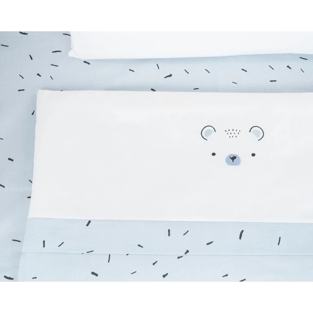 Baby sleeping set for mini-crib 5h Bear with me Blue