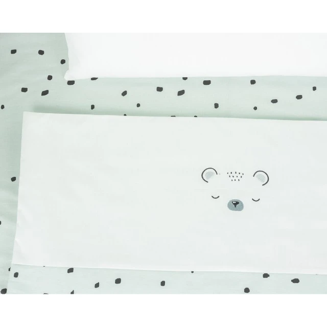 Baby sleeping set for mini-crib 5h Bear with me Mint