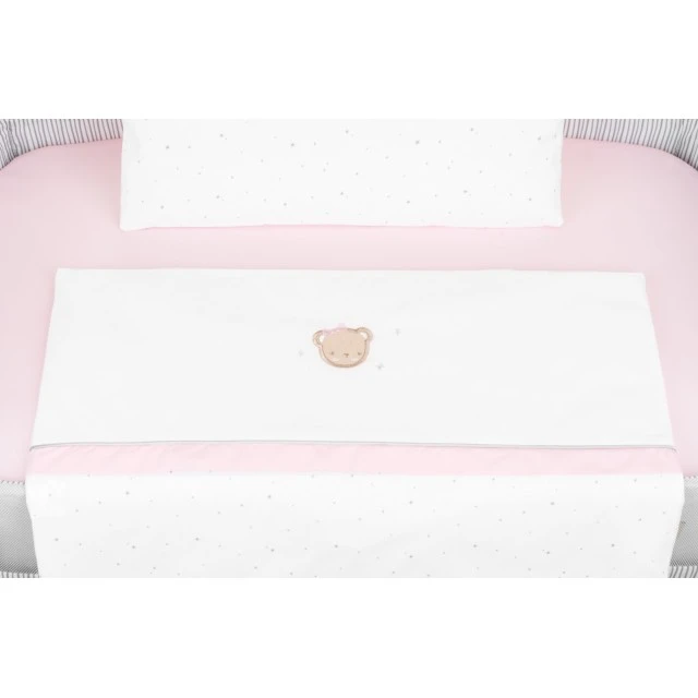 Бебешки спален комплект за мини-кошара 3ч Dream Big Pink