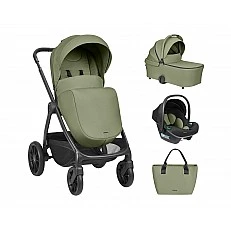 3-in-1 Combination Stroller with Carrycot Modena Army Green 2027