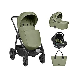 3-in-1 Combination Stroller with Carrycot Modena Army Green 2027