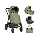 3-in-1 Combination Stroller with Carrycot Modena Army Green 2027