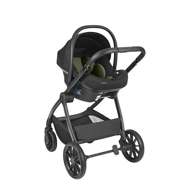 3-in-1 Combination Stroller with Carrycot Modena Army Green 2027