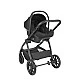 3-in-1 combined stroller with carrycot Modena Black 2027