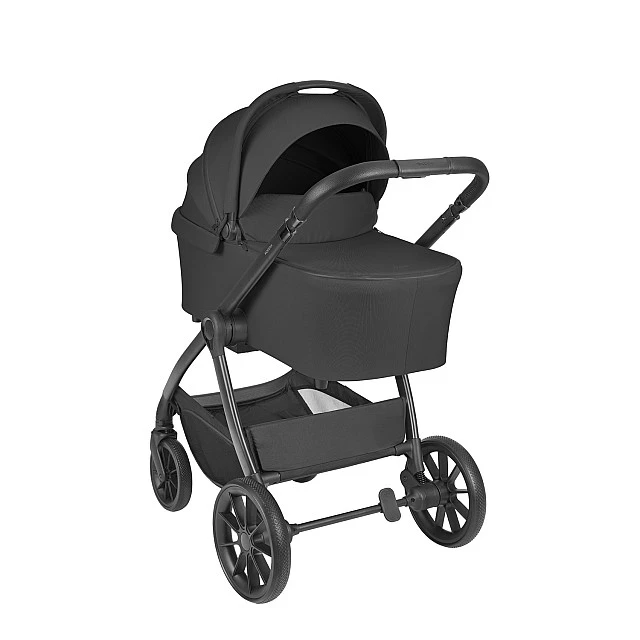 3-in-1 combined stroller with carrycot Modena Black 2027