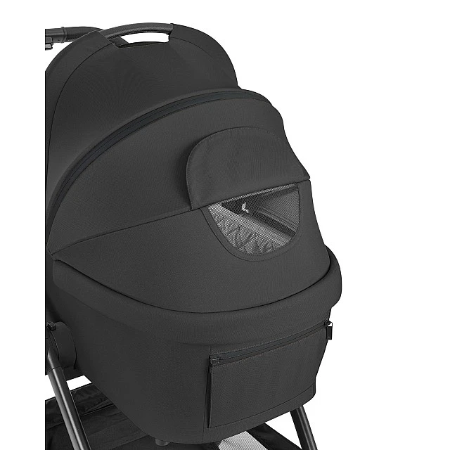 3-in-1 combined stroller with carrycot Modena Black 2027