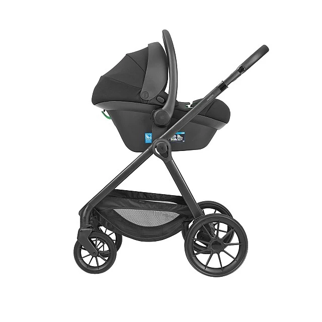 3-in-1 combined stroller with carrycot Modena Black 2027