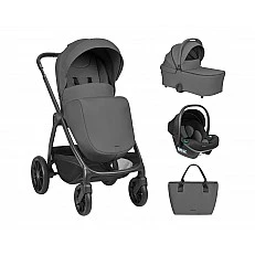 3-in-1 Combination Stroller with Carrycot Modena Dark Grey 2027