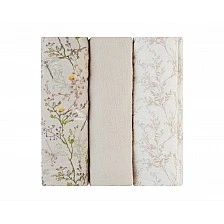Комплект 3 бр муселинови пелени 100х100 см Secret Garden Beige
