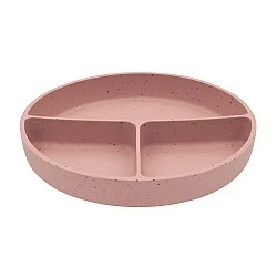 Чиния с отделения и вакуумно дъно Platinum Silicone Blush