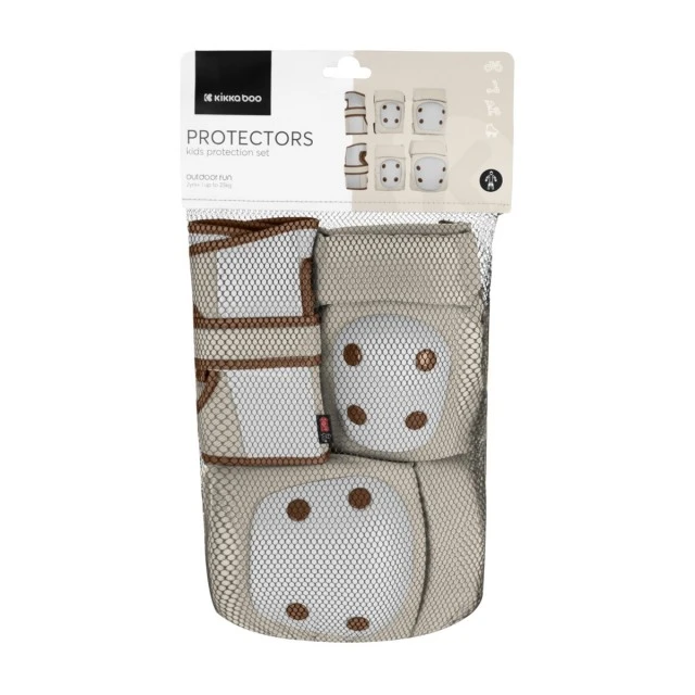 Set of knee and elbow pads Beige