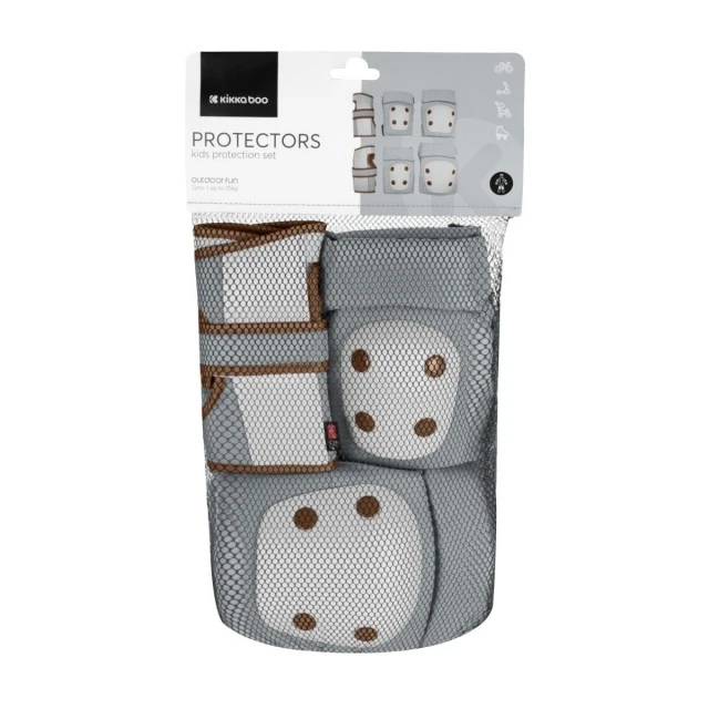 Set of knee and elbow pads Grey
