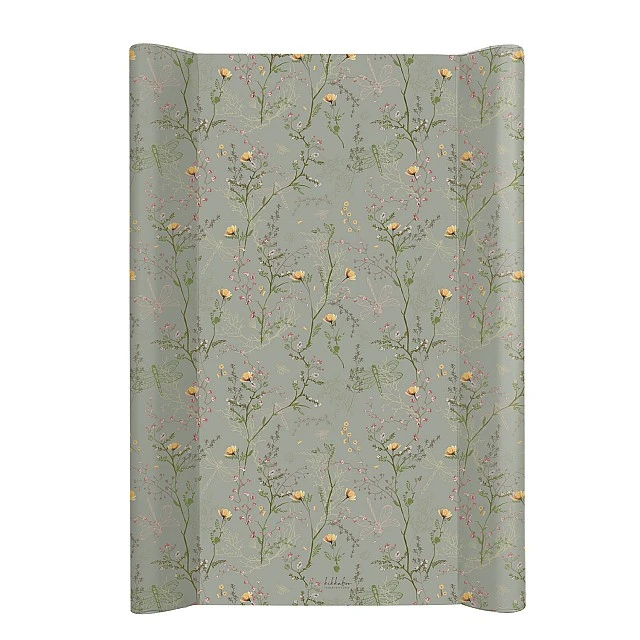 Hard PVC changing pad 50x70cm Secret Garden Green