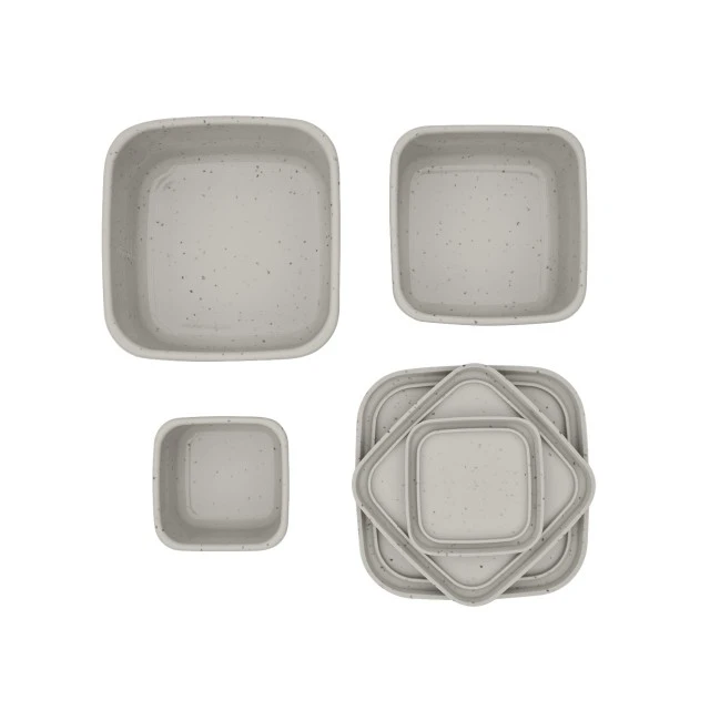 Сет кутии за храна 3 бр Platinum Silicone Sand