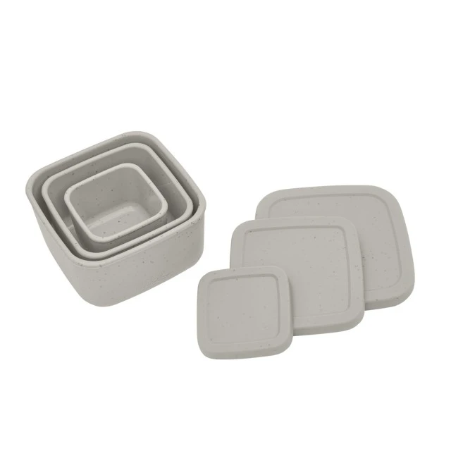 Сет кутии за храна 3 бр Platinum Silicone Sand