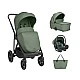 3-in-1 stroller with carrycot Chiara Army Green 2027