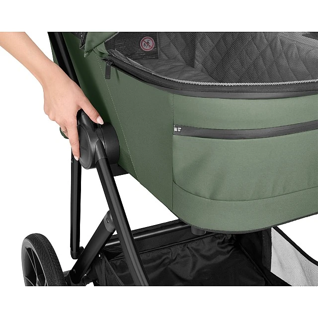 3-in-1 stroller with carrycot Chiara Army Green 2027