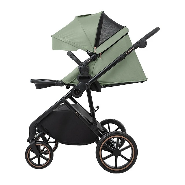 Combined stroller 2 in 1 with basket for newborn Thea Army Green 2024