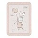 Супер меко бебешко одеяло 80/110 см Rabbits in Love