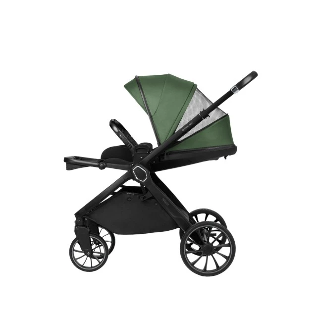 Combined stroller 2 in 1 with basket for newborn Tiffany Army Green 2024