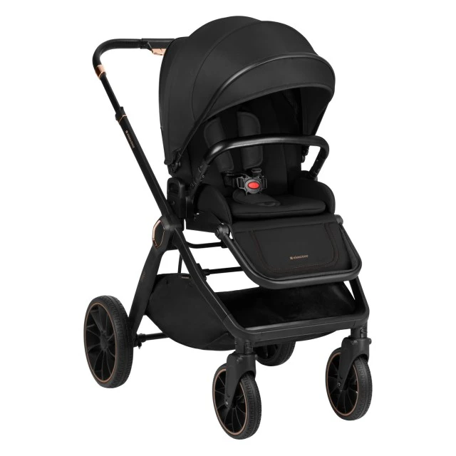 Combined stroller 2 in 1 with basket for newborn Tiffany Black 2024