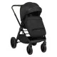 Комбинирана количка 2в1 с кош за новородено Tiffany Black 2024