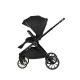 Комбинирана количка 2в1 с кош за новородено Tiffany Black 2024
