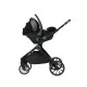 Комбинирана количка 2в1 с кош за новородено Tiffany Black 2024