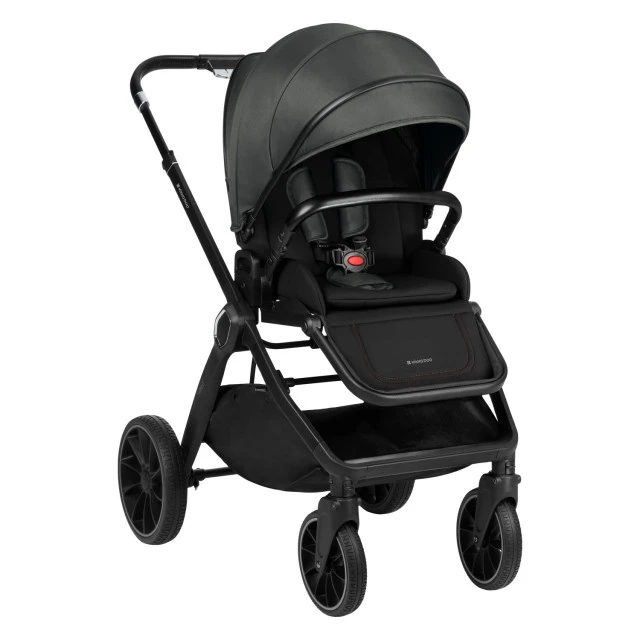 Комбинирана количка 2в1 с кош за новородено Tiffany Dark Grey 2024
